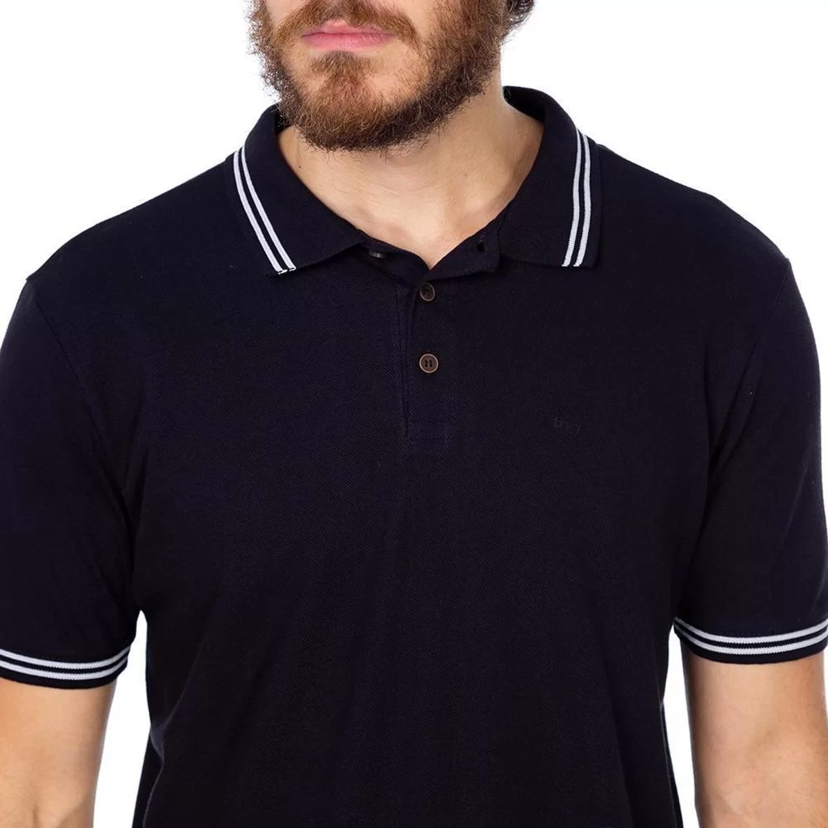 camisa polo negra